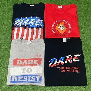 DARE Shirt Bundle Lot of 4 Wholesale Reseller Retro Tees Medium Small L@@K